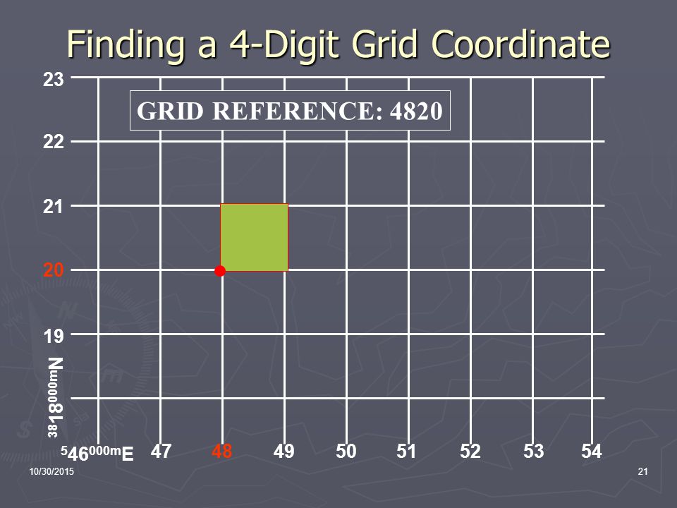 4 Digit Grid Coordinate Land Navigation I 10/30/20153 Presentation Overview ▻ ▻ Map Basics    Definition   Marginal Information   Map Colors   Grid Lines ▻ ▻ 8- Digit. - Ppt Download
