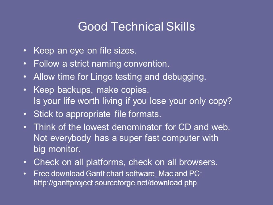 student negotiated project year 2 skills for success good good technical skills