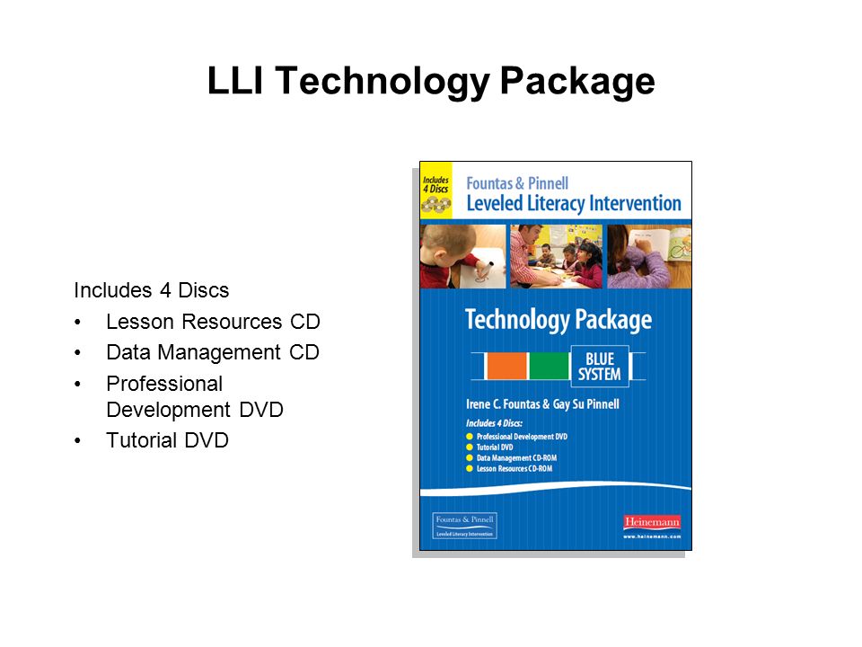LLI Technology Package Includes 4 Discs Lesson Resources CD