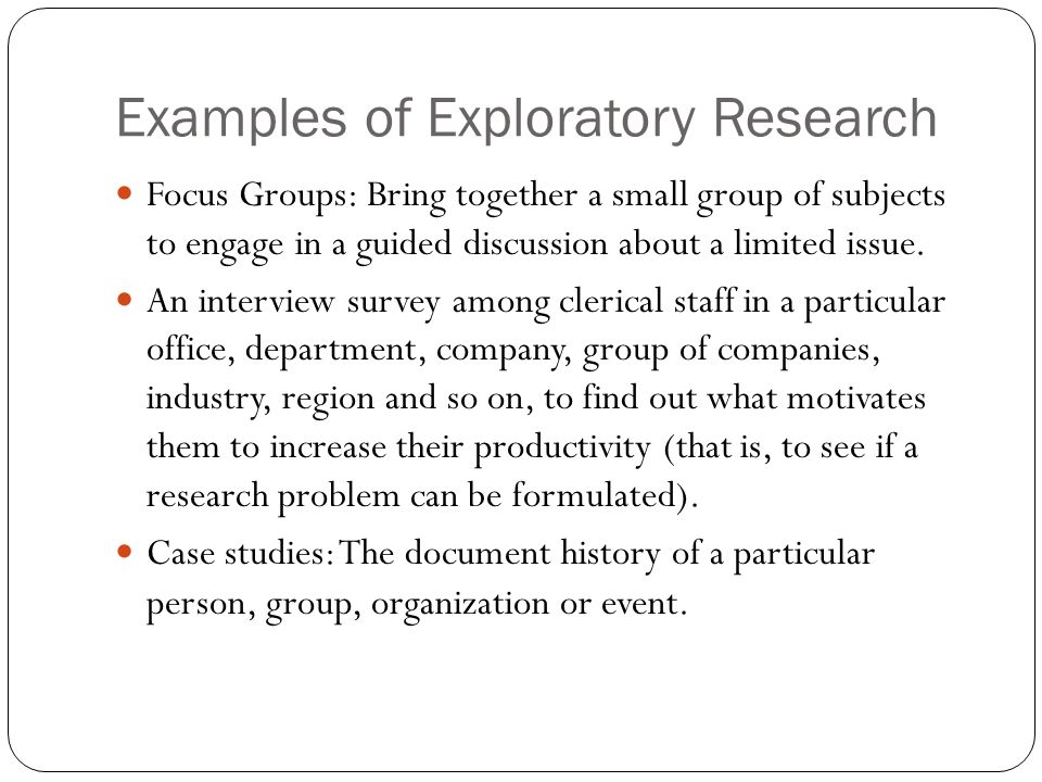 how to write an exploratory research paper