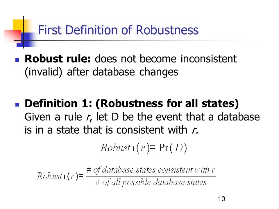 1 Discovering Robust Knowledge From Databases That Change Chun Nan