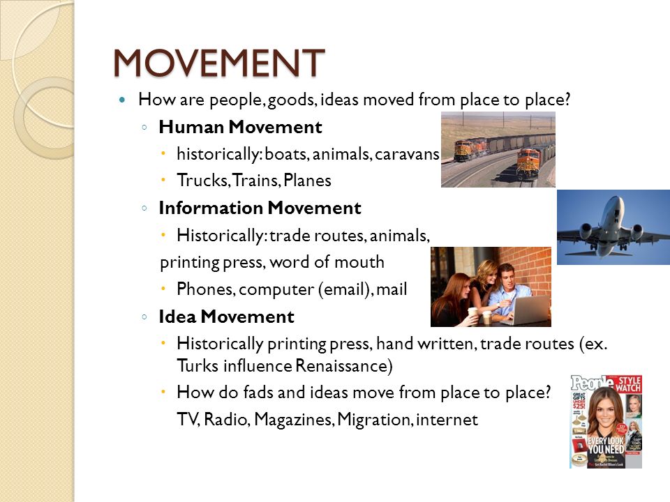Human Movement Geography
