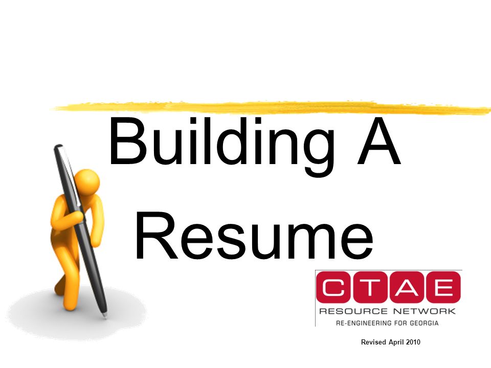 building a resume revised april how to market yourself using your