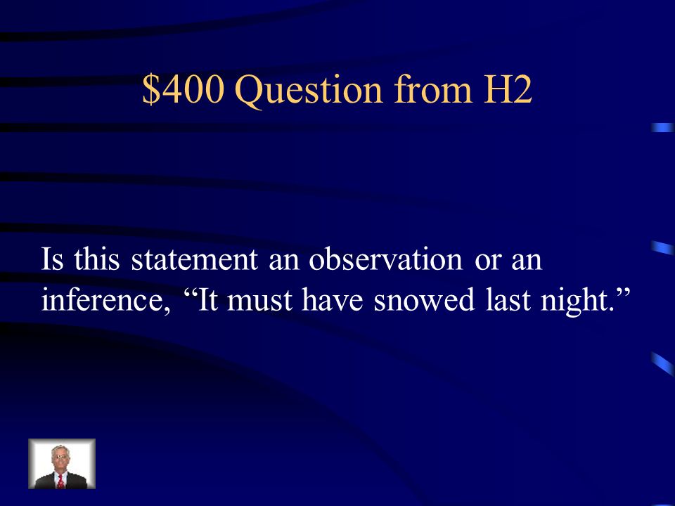 $300 Answer from H2 Answers will vary