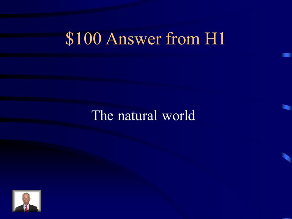 $100 Question from H1 Science is the study of what