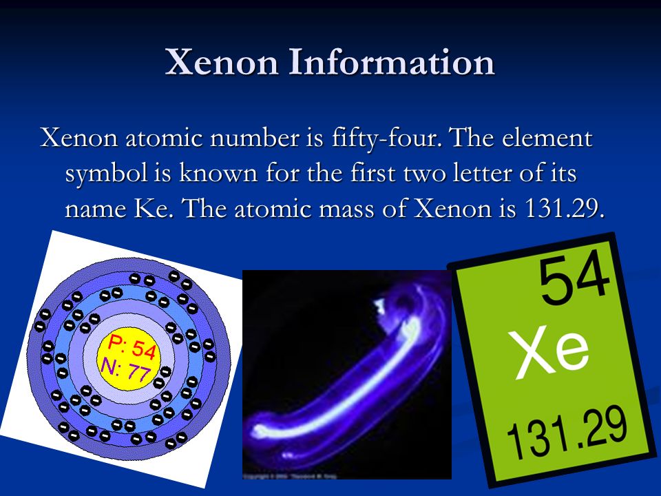 Xe Atomic Number