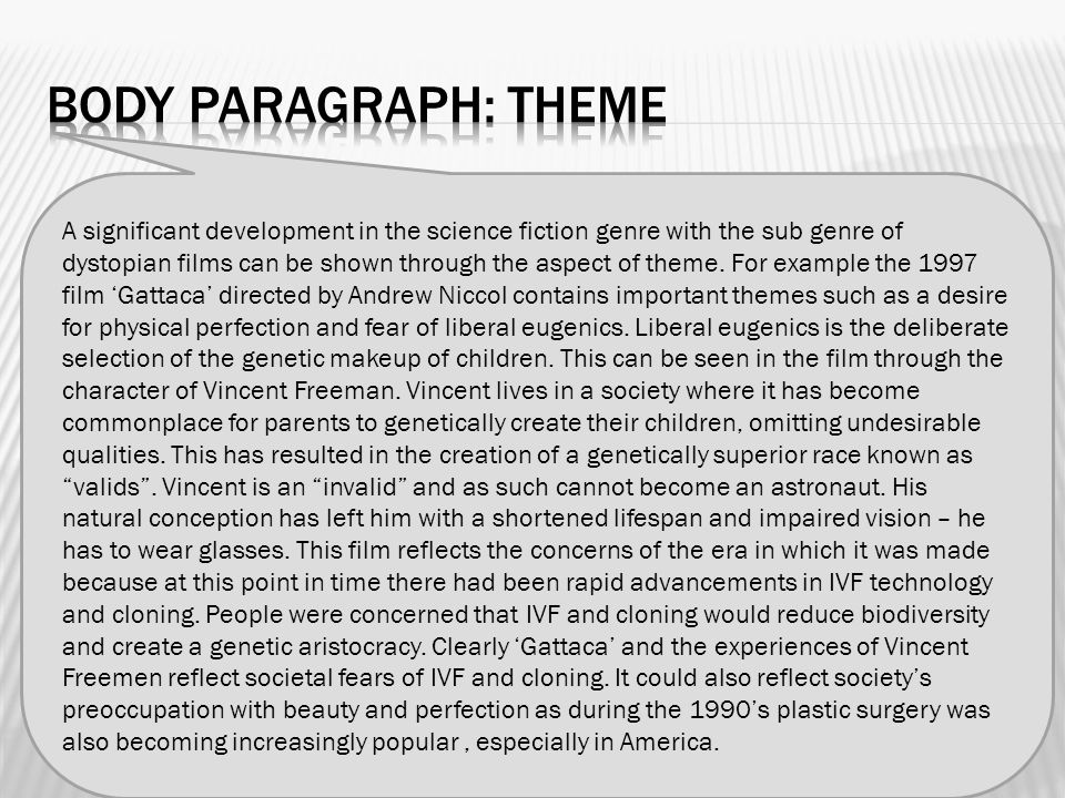 gattaca dystopia essay