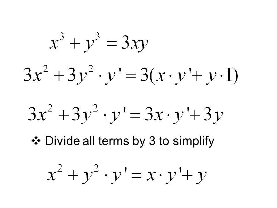 Lesson Derivative Techniques 4 Objective Implicit Differentiation Ppt Download Lesson Derivative Techniques 4 Objective Implicit Differentiation Ppt Download