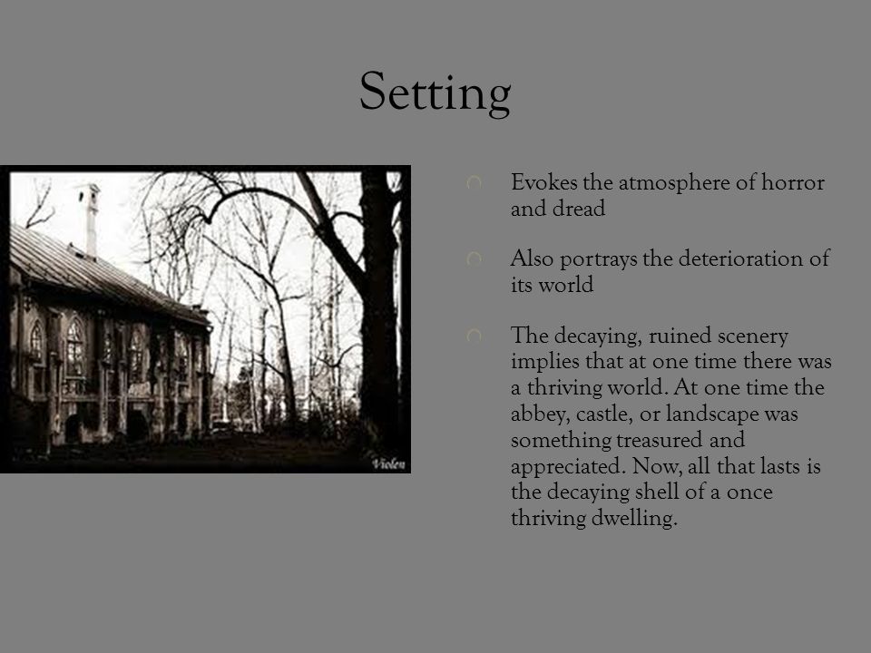 G OTHIC L ITERATURE W EEK 6. Definition Gothic fiction (sometimes referred  to as Gothic horror) is a genre of literature that combines elements of  both. - ppt download