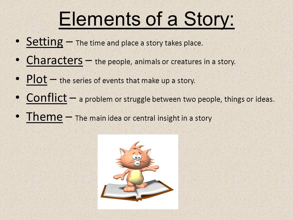 Elements Of A Story Elements Of A Story Setting The Time And Place A Story Takes Place Characters The People Animals Or Creatures In A Story Ppt Download Elements Of A Story Elements Of A Story Setting The Time And Place A Story Takes Place Characters The People Animals Or Creatures In A Story Ppt Download