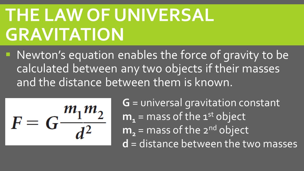 Section 2 Part 1 Gravity Learning Goals Describe Gravitational Force Distinguish Between Mass And Weight Ppt Download