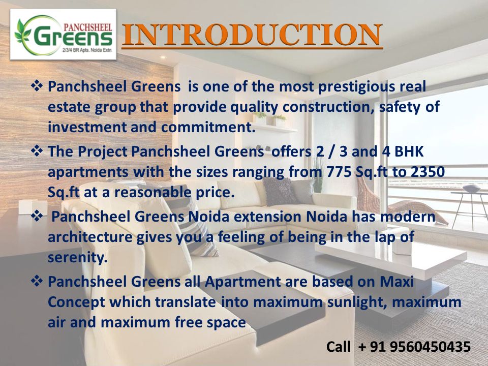  Panchsheel Greens is one of the most prestigious real estate group that provide quality construction, safety of investment and commitment.