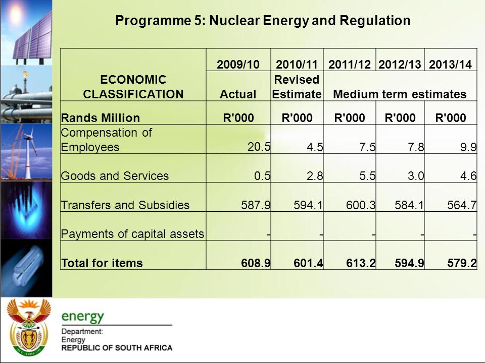 Programme 4: National Electrification Programme