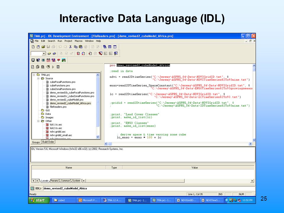 25 Interactive Data Language (IDL)