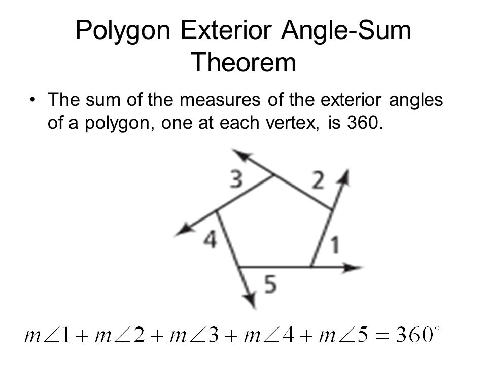 6 1 The Polygon Angle Sum Theorems Theorem 6 1 Polygon