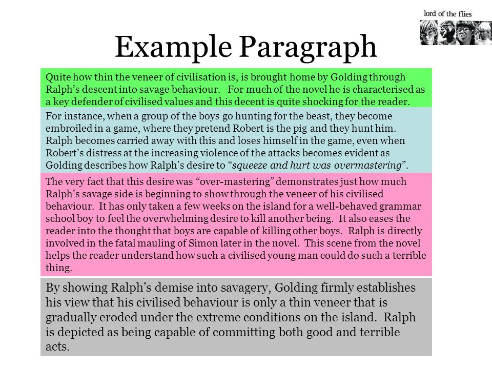 lord of the flies themes pdf examples of savagery in lord of the flies