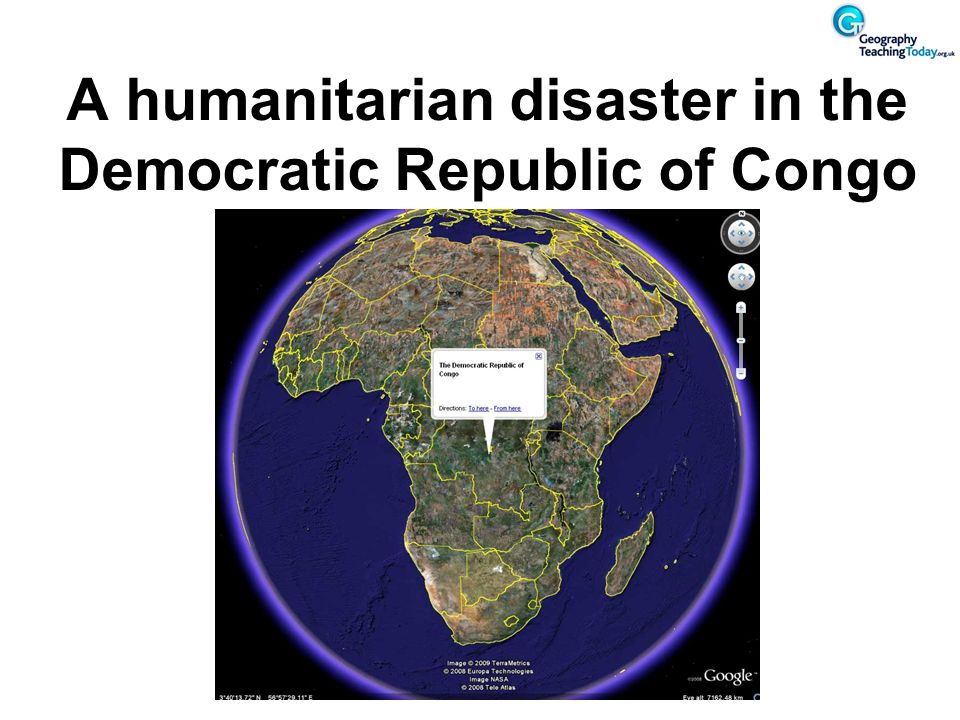 A humanitarian disaster in the Democratic Republic of Congo