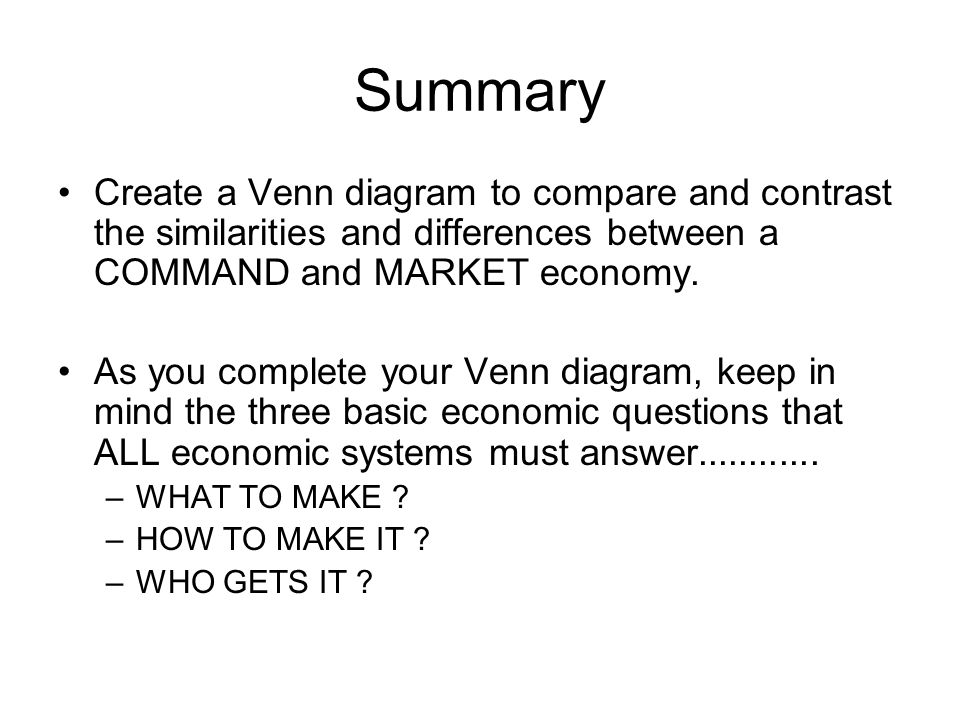economic systems command market and traditional ppt download