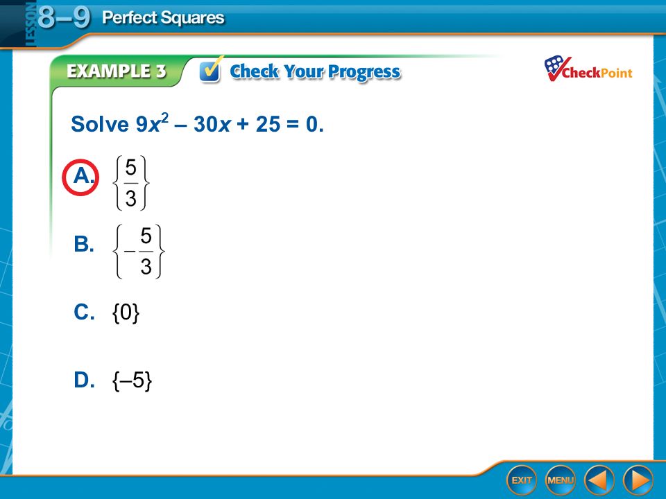 Splash Screen Lesson Menu Five Minute Check over Lesson 8 8 CCSS splash-screen-lesson-menu-five-minute-check-over-lesson-8-8-ccss