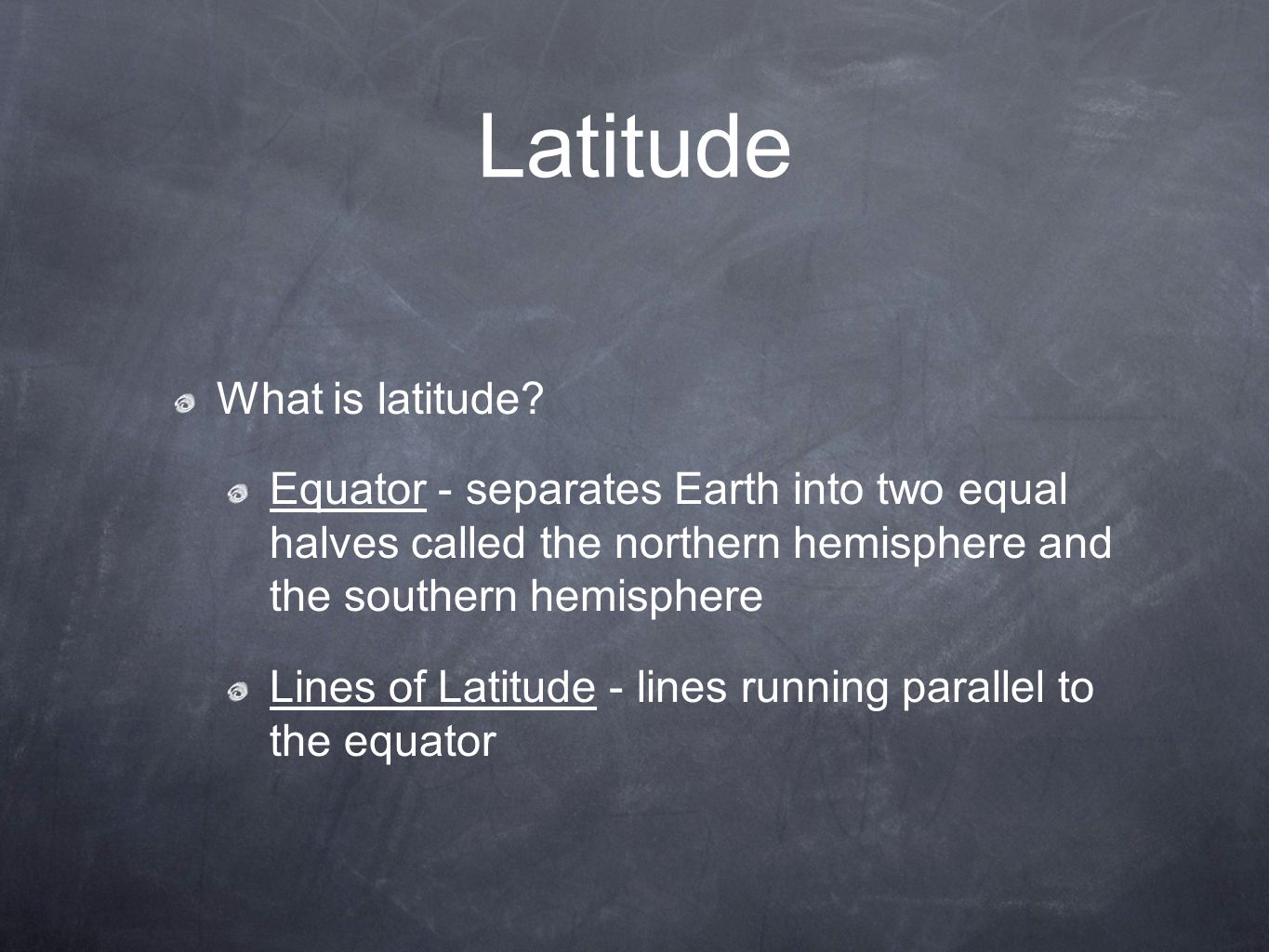 Latitude What is latitude.