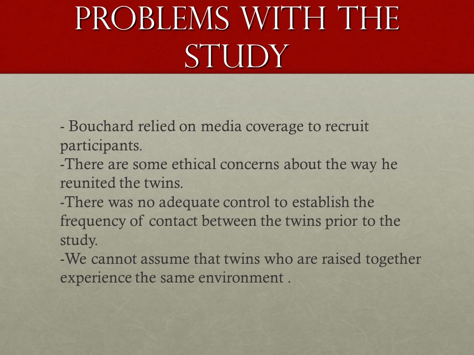 Minnesota Twin Study Paulina & Patrick. AIM OF STUDY It seeks to