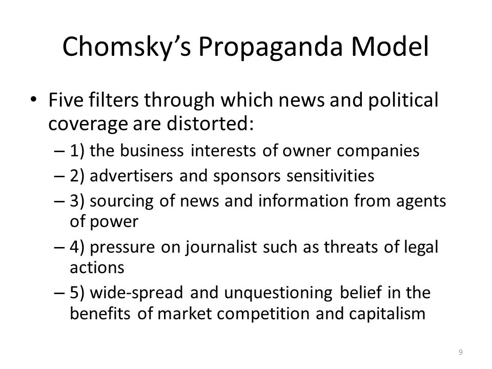 propaganda model five filters