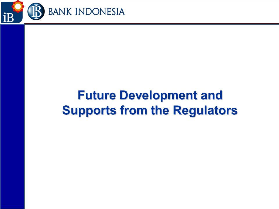 Future Development and Supports from the Regulators 14