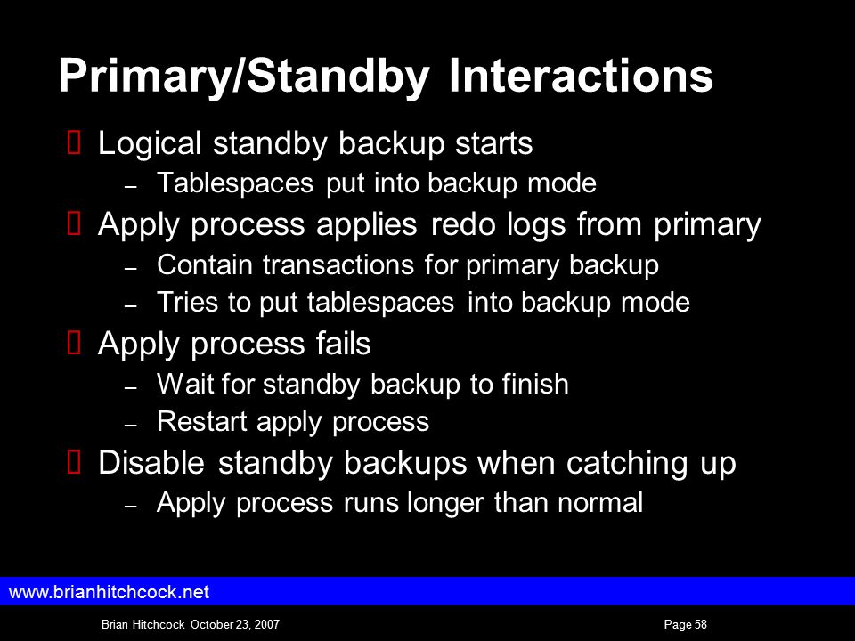 Oracle DataGuard Support Issues Brian Hitchcock OCP 10g DBA Sun  Microsystems Brian Hitchcock. - ppt download