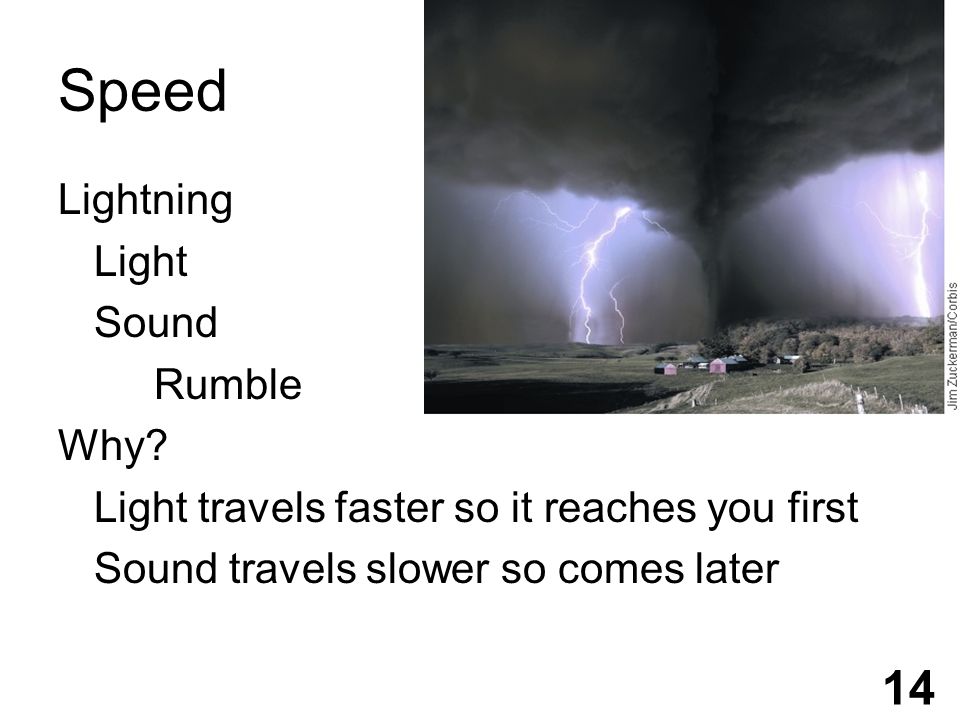Speed Lightning Light Sound Rumble Why.