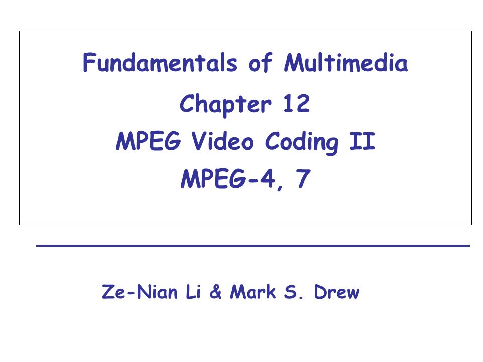 fundamentals of multimedia ze nian