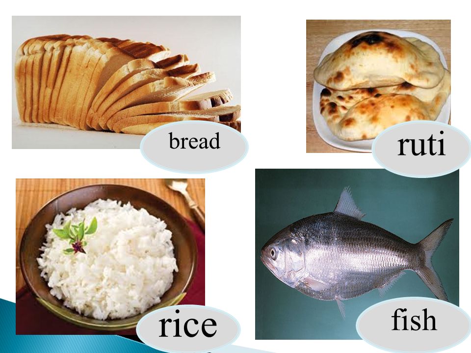 bread ruti rice fish