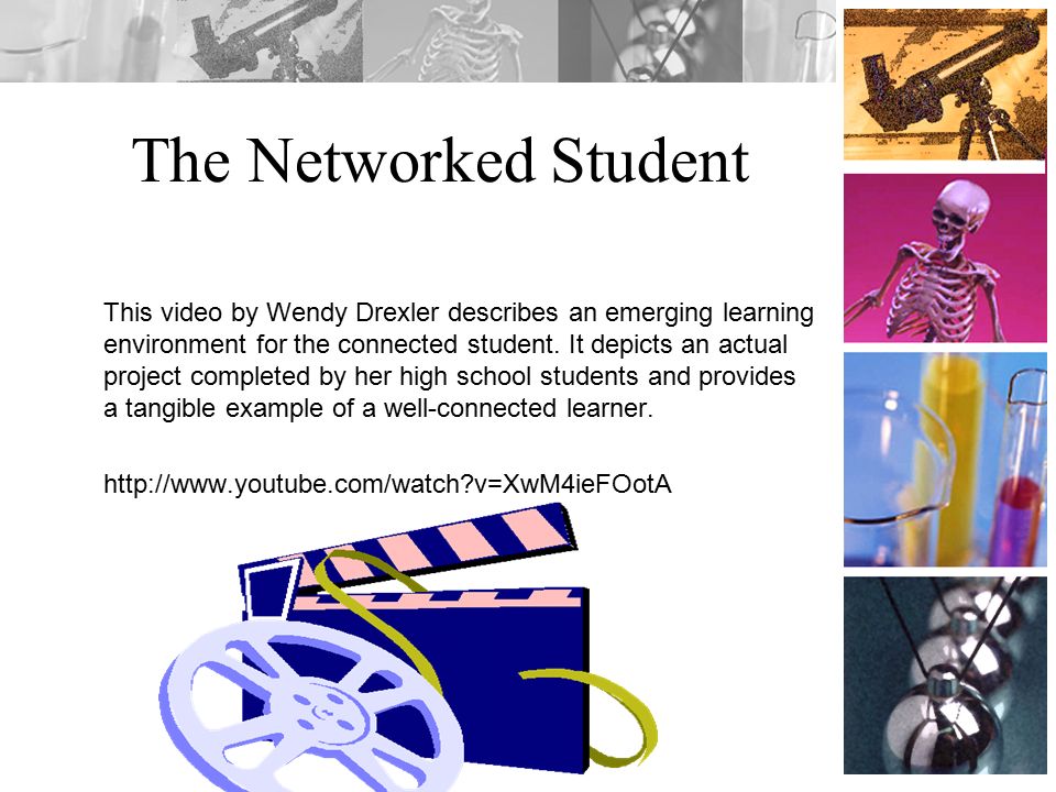 The Networked Student This video by Wendy Drexler describes an emerging learning environment for the connected student.
