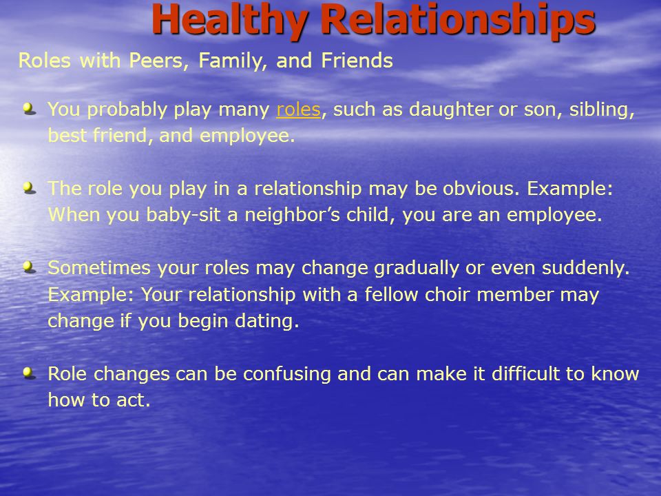 What are the roles and relationships of family members