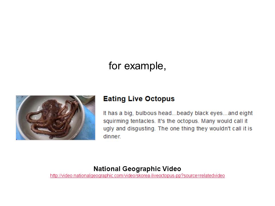 National Geographic Video   source=relatedvideo for example,