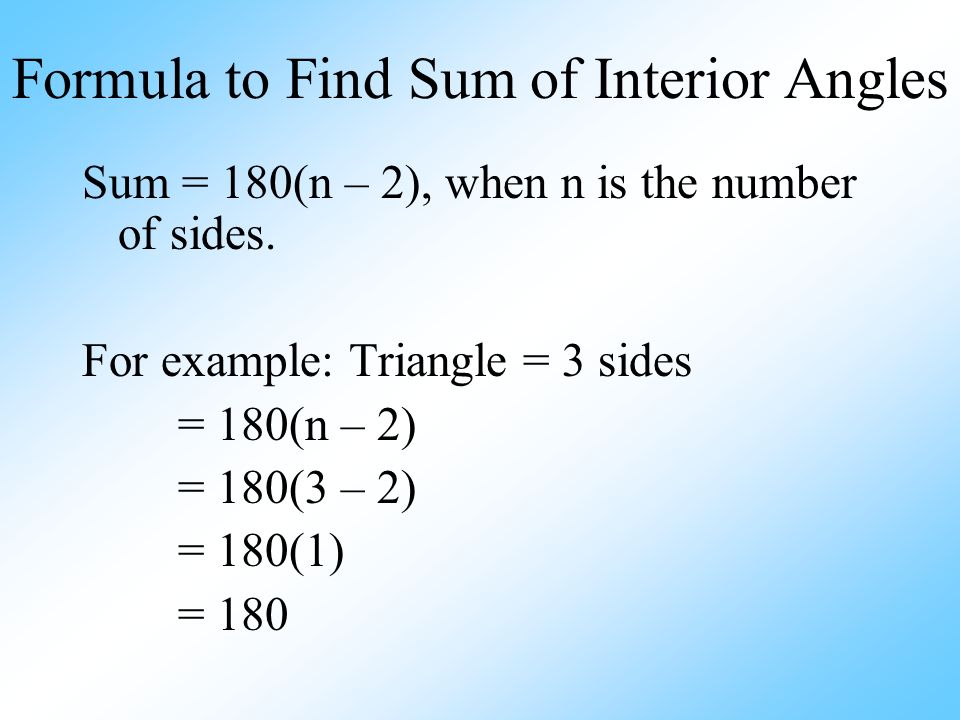 Sum Of Interior Angles And Number Of Diagonals In A Polygon