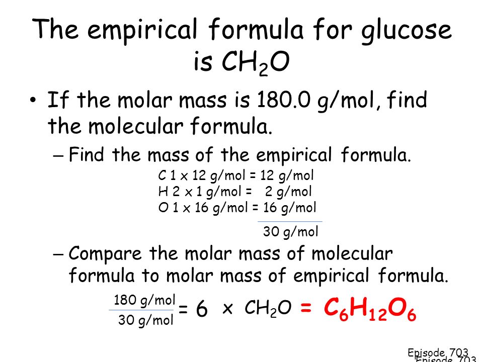Molecular Formula Represents The Actual Number Of Atoms Of Each