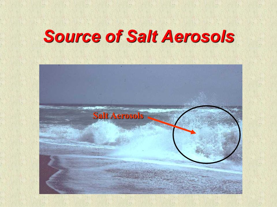 Source of Salt Aerosols Salt Aerosols