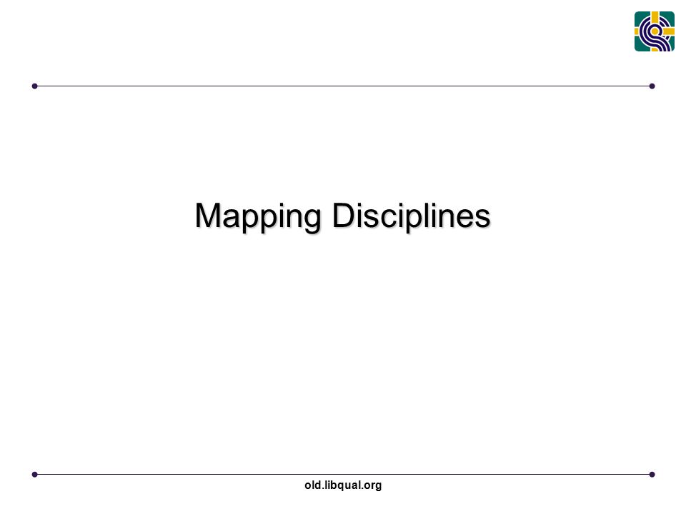 old.libqual.org Mapping Disciplines