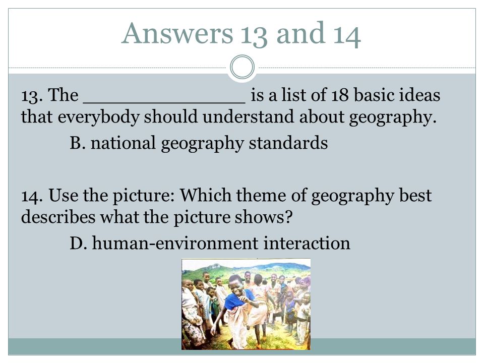 Answers 13 and