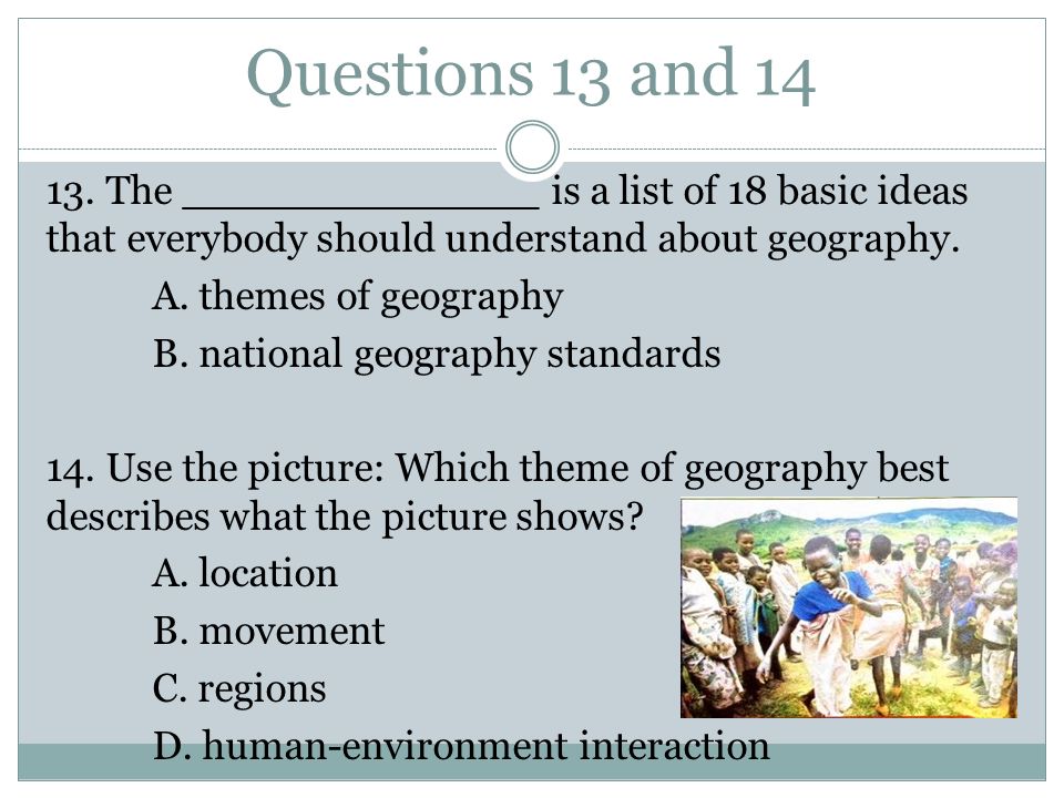 Questions 13 and