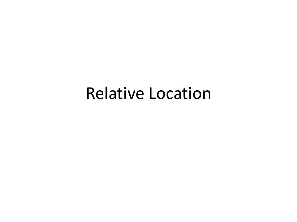 Relative Location