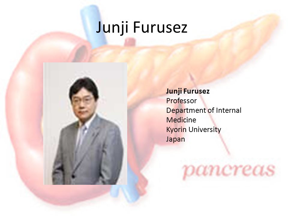 Junji Furusez Junji Furusez Professor Department of Internal Medicine Kyorin University Japan