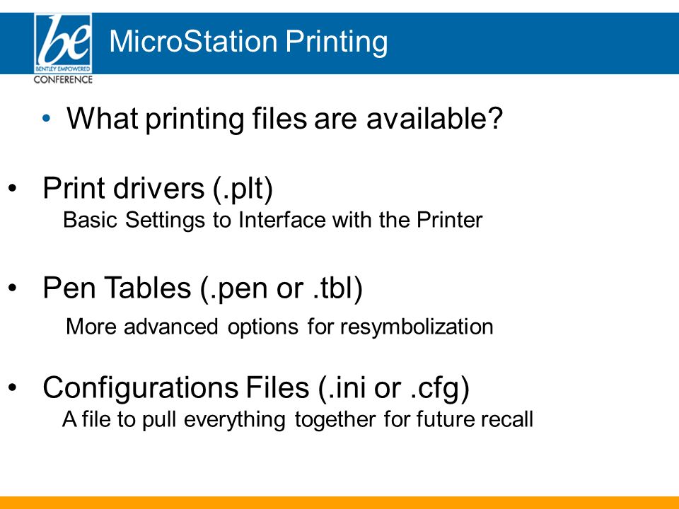 MicroStation V8 Printing Beyond Basics Presenter: Michael Eyre San Diego Bentley Users Group Presents. download