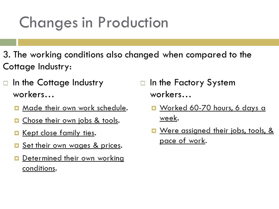 The Factory System Changes In Production Business Classes