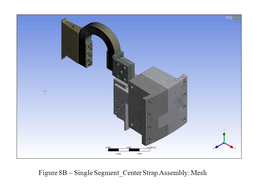 Figure 8B – Single Segment_Center Strap Assembly: Mesh