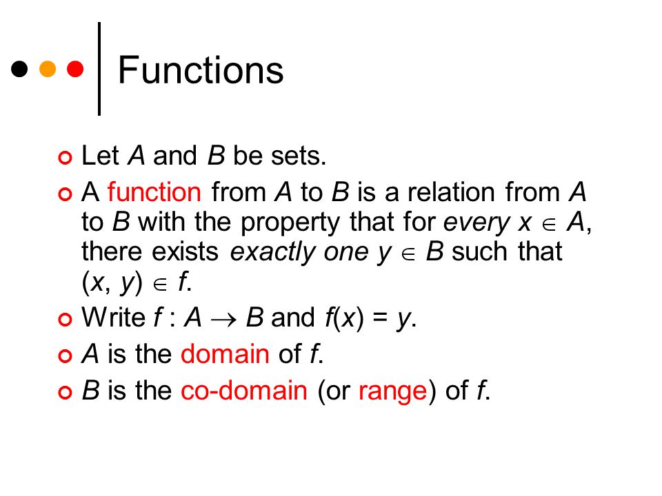 Functions Defined On General Sets Lecture 35 Section 7.1 Fri, Mar 30 ...