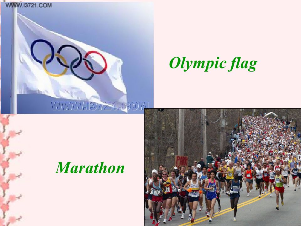 Marathon Olympic flag