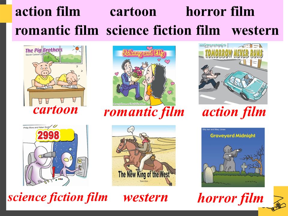 Types of movies. Types of films презентация. Books and films презентация.