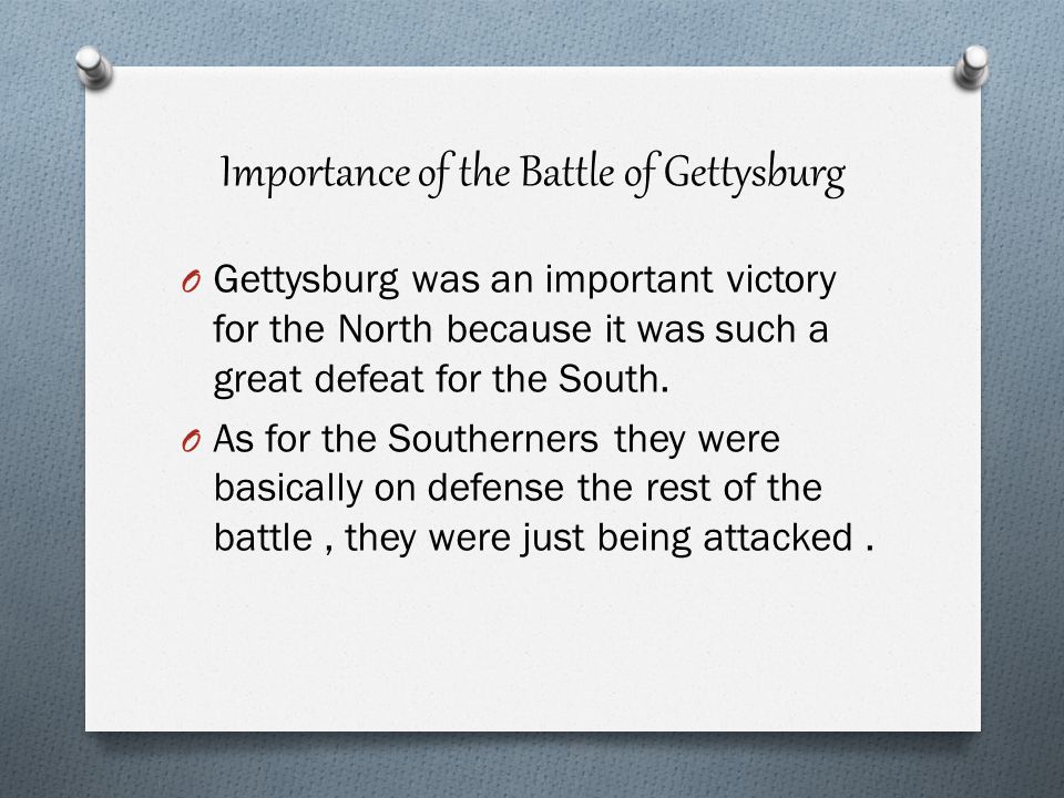 Significance of the Battle of Gettysburg