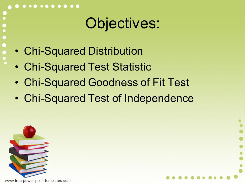 Chi-Squared Significance Tests Chapters 26/27